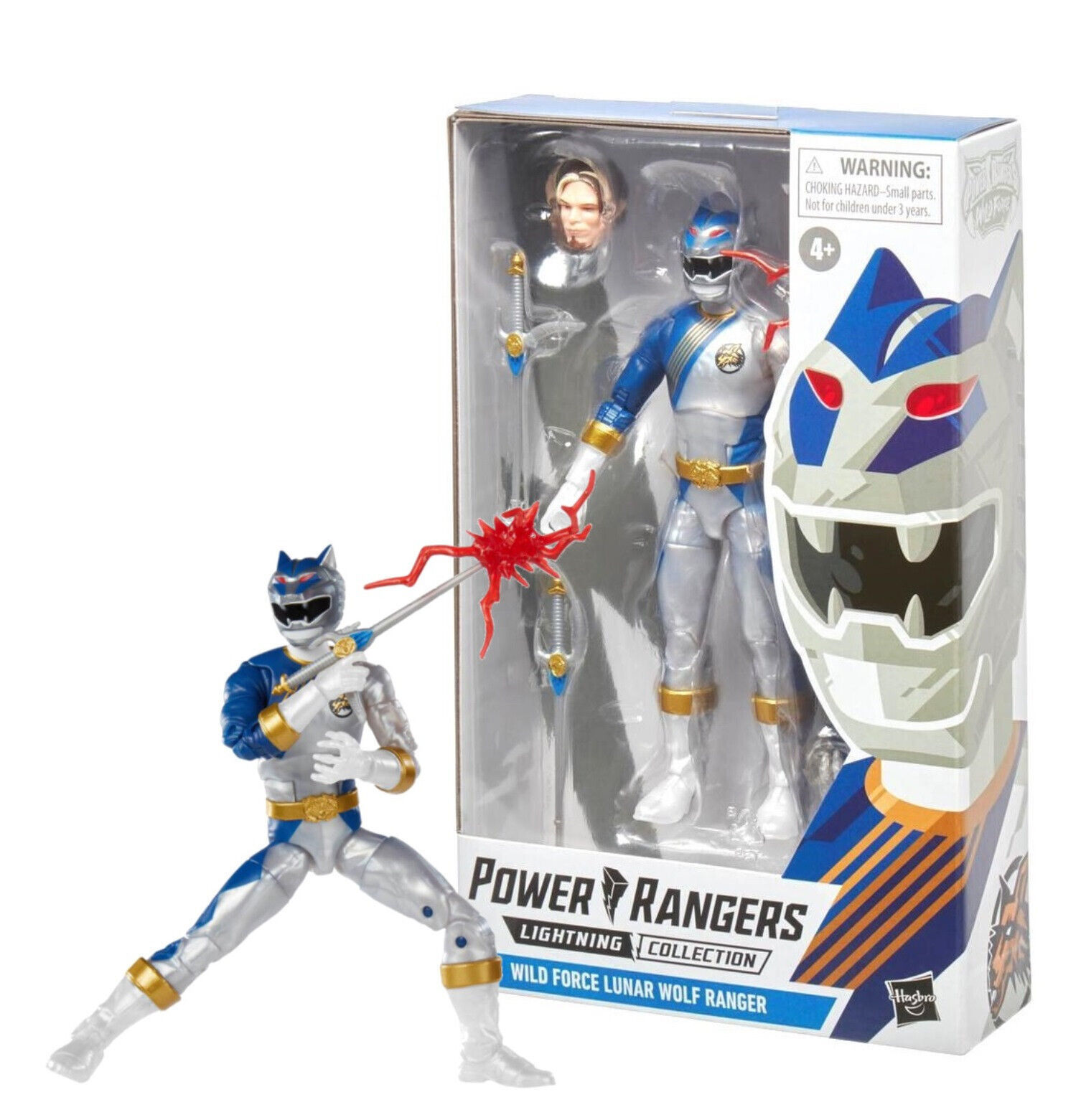 Power Rangers Lightning Collection Wild Force Lunar Wolf Ranger 6" Figure NIB - $18.88
