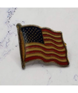 American Flag USA American Flag Patriotic Brooch Pin - £5.16 GBP