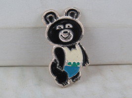 Vintage Olympic Pin - Moscow 1980 Misha Official Mascot - Stamped Pin - £11.99 GBP