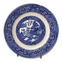 Vintage 6 1/4” Homer Laughlin Blue Willow China Salad Plate See Photo De... - £11.14 GBP