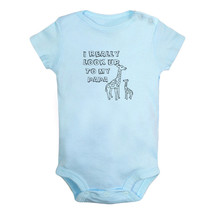 I Really Look UP To My Papa Baby Bodysuit Newborn Romper Infant Jumpsuit Outfits - £8.31 GBP