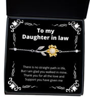 To my Daughter in Law, No straight path in life - Sunflower Bracelet. Model  - £31.46 GBP