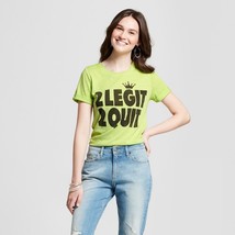 2 Legit 2 Quit MC Hammer Lyric Culture tee Graphic T-Shirt Womans Sizes ... - $9.99