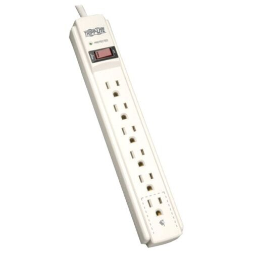 Tripp Lite TLP604TEL SURGE PROTECTOR POWER STRIP 120V 6 OUTLET RJ11 4FEET CORD 7 - $52.56