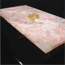 Rose Quartz Table, Rose Pink Dining Table, Outdoor Table, Home Decor, Stone Top - £3,990.32 GBP