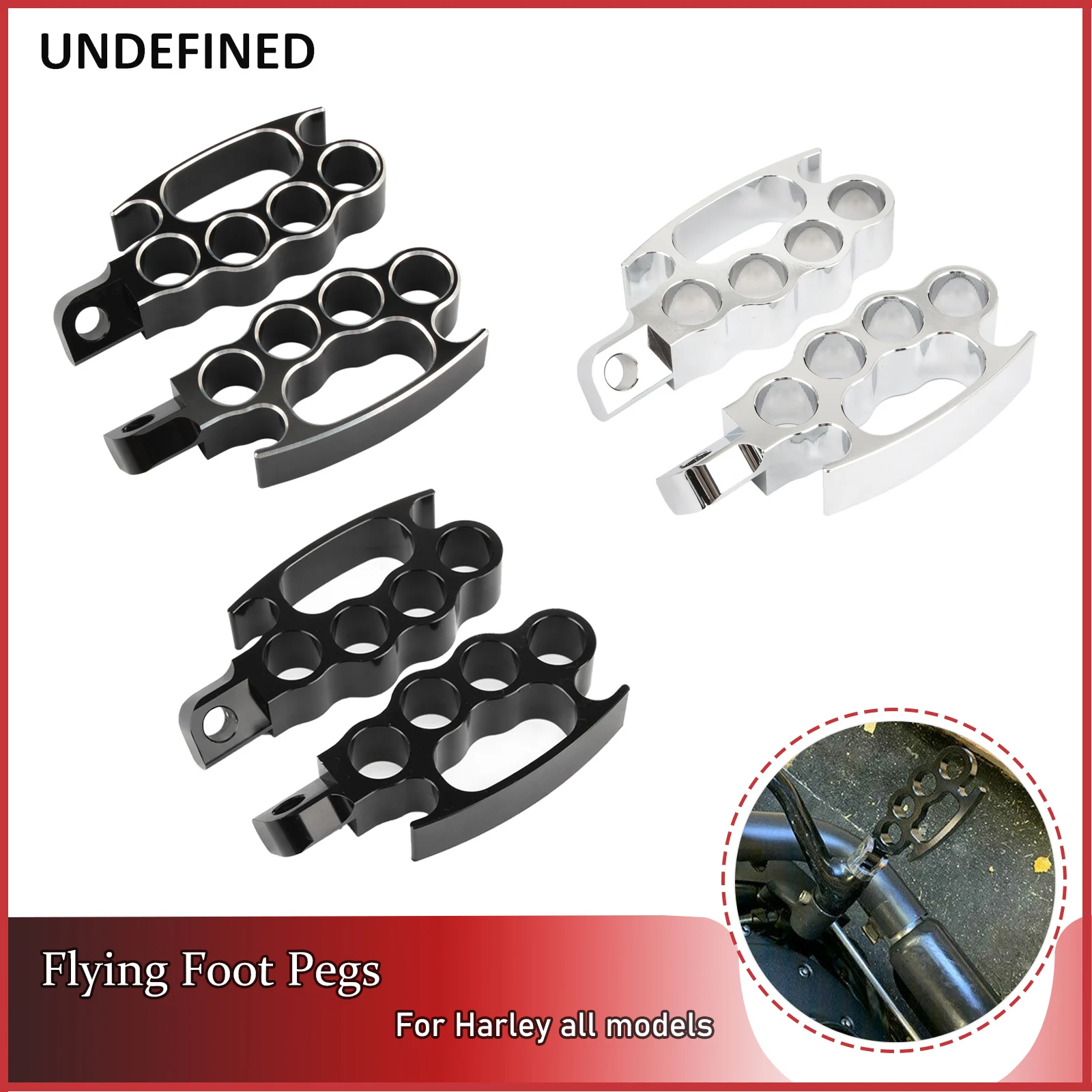 E foot pegs footrest control footpegs front rear pedals for harley sportster xl touring thumb200