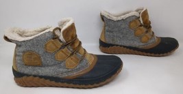Womens Sorel Out N About Plus Felt Boots Ankle Waterproof Duck Gray Size 6.5 - £26.55 GBP