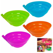 24 Pc Bowls Sip A Bowl Built-In Straw Cereal Children Kids Dish Toddler ... - £36.97 GBP