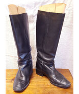 Amanda Smith Boots-494 Bridle-Womans 8.5 M-Black-Leather-1.5" Heel-w Box... - $37.49