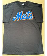 Vintage 1996 New York Mets Black T-shirt  Delta Pro Weight Script Logo A... - $39.60
