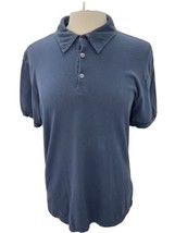 James Perse Standard Women Polo Shirt Top Blue Short Sleeve Size 1 Small S - £19.68 GBP