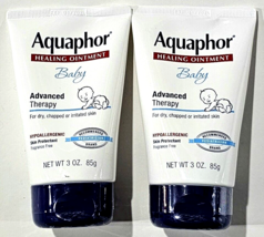 2 Pack Aquaphor Healing Ointment Baby Advanced Therapy Skin Protection 3oz. - £20.29 GBP