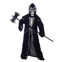 Boys Crypt Master Evil Creature Robe, Hood, Mask 3 Pc Halloween Costume-sz 8/10 - £21.80 GBP