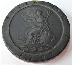 Cartwheel British Two Penny Coin 1797 - $99.50