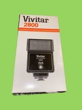 Vivitar 2800 Auto Thyristor Flash with 5 Color Filters, Manual, &amp; Box! - £13.29 GBP