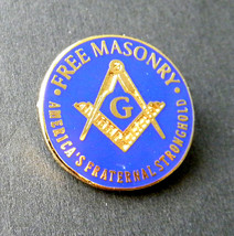 FREE MASONRY MASON LAPEL PIN BADGE 1 INCH FRATERNAL PIN BACK - £4.46 GBP