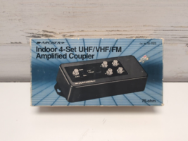 Archer Radio Shack Indoor 4 Tv UHF/VHF/FM Amplifier - 75 Ohm Model 15-1123 - £18.49 GBP