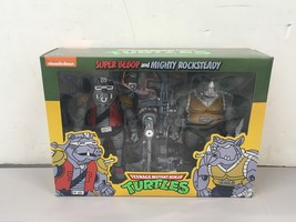 NECA Teenage Mutant Turtles: Super Bebop &amp; Might Rocksteady Action Figure - £45.48 GBP