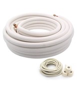 25Ft Air Conditioning Copper Tubing Pipe Extension, 1/4&quot; 1/2&quot; 3/8&quot; PE Thick - $1,353.47 MXN