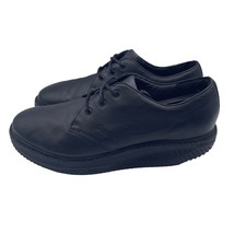Skechers Shape Ups Work Black Leather Casual Slip Resistant Shoe Womens Size 9.5 - £59.48 GBP