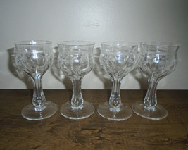 Etched Hollow Stem Champagne Cocktail Glasses Depression Fostoria Set of... - $54.45