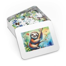 Jigsaw Puzzle in Tin, Sloth, awd-448, Personalised/Non-Personalised (30, 110, 25 - £28.22 GBP+