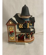 Dickensville Porcelain Lighted House 1996 Christmas Village Piece #282-9412 - £22.58 GBP