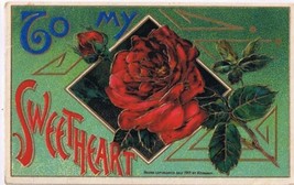 Postcard Embossed Valentine To My Sweetheart 1915 - £2.21 GBP