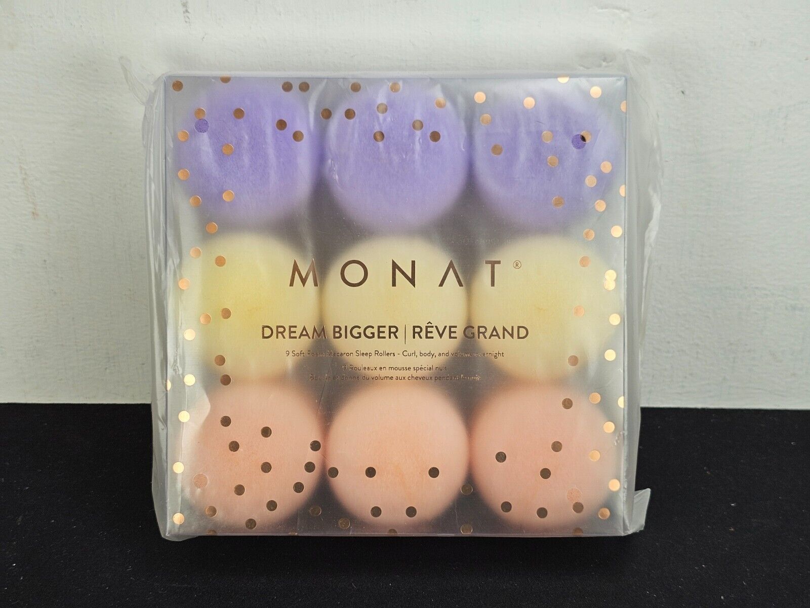 Primary image for MONAT NIP Dream Bigger Set of 9 Soft Foam Macaron Sleep Rollers NEW SEALED