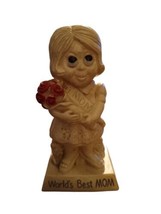 Vintage 1973 R &amp; W Russ Berrie Co. World&#39;s Best Mom Gift Figurine Mother... - £8.28 GBP