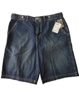 Faded Glory Women Shorts Size 8 Blue Classic Original Straight Dark Wash... - £15.40 GBP