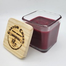 NEW Canyon Creek Candle Company 14oz Cube jar CHERRY scented Hand-poured - £20.98 GBP