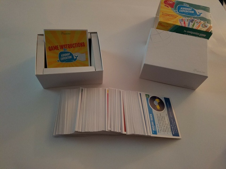 Kidsmap Expedition Companion Game 150 Cards Awesome Maps Complete Item image 3