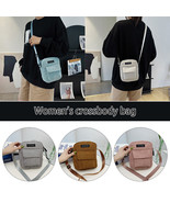 Mini Corduroy Small Square Shoulder Cross Body Bag Travel Cell Phone Bag... - £6.92 GBP
