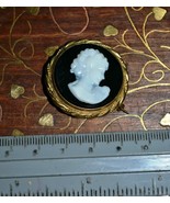 Vintage Cameo Brooch 1940s - 1950s - $16.73