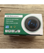 1080P Webcam HD Webcam w LED Video Light Drivers Free &amp; Privacy Cover, U... - £11.68 GBP