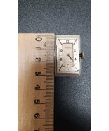 Vintage 50&#39;s 60&#39;s Imperial Rectangle Watch White case Gold Dial Subdial ... - £29.87 GBP
