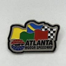 Atlanta Motor Speedway Georgia NASCAR Race Racing Enamel Lapel Hat Pin - £6.25 GBP