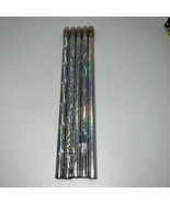 Vintage Silver Foil Pencils Set of 5 Unsharpened - £11.79 GBP