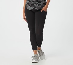 zuda Regular Z-Move 7/8 Leggings with Mixed Mesh in Black Small - £22.96 GBP