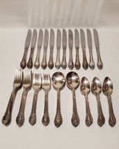 1847 Rogers Bros 81 Piece Silver Plate Flatware Set &quot;Remembrance&quot; Service For 12 - £92.99 GBP