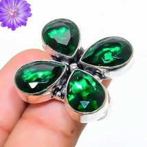 Chrome Diopside Gemstone 925 Sterling Silver Ring Handmade Jewelry All Size - £5.78 GBP