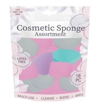 Evriholder Cosmetic Foam Sponge Assortment, 18 Pieces - £6.40 GBP