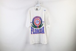 NOS Vintage 90s Streetwear Mens XL Spell Out University of Florida T-Shirt White - £39.47 GBP