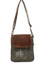 Myra Bags Up-Cycled Canvas By-Cycle Shoulder Bag Bike NEW - £19.75 GBP