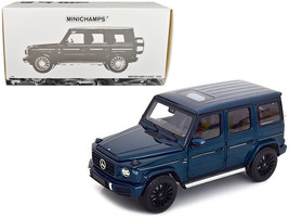 2020 Mercedes-Benz AMG G-Class Blue Metallic with Sunroof 1/18 Diecast Model Car - £154.71 GBP