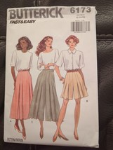 Vintage 1992 Butterick Sewing Pattern 6173 Size 12-14-16 Partially Cut FF - $12.34