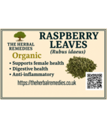Organic Raspberry Leaves | Herbal Tea Leaves | Traditional Use | - $10.61+