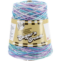 Lily Sugar&#39;n Cream Yarn - Cones-Beach Ball Blue - $24.70