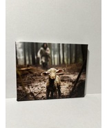 Jesus Running After The Lost Lamb Canvas Wall Art - $323.62 MXN